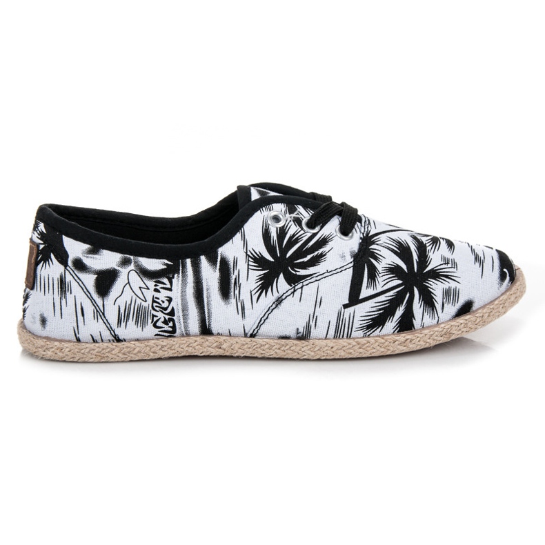 Mckeylor Tênis preto e branco amarrado