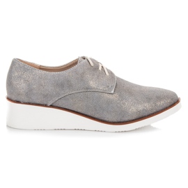 Vinceza saltos de cunha amarrados cinza