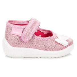 Reweks Sapatos rosa com um arco
