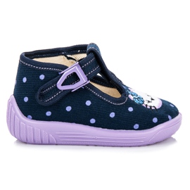Reweks Chinelos para meninas azul roxo