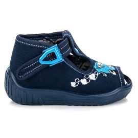 Reweks Sapatos apertados com uma fivela azul
