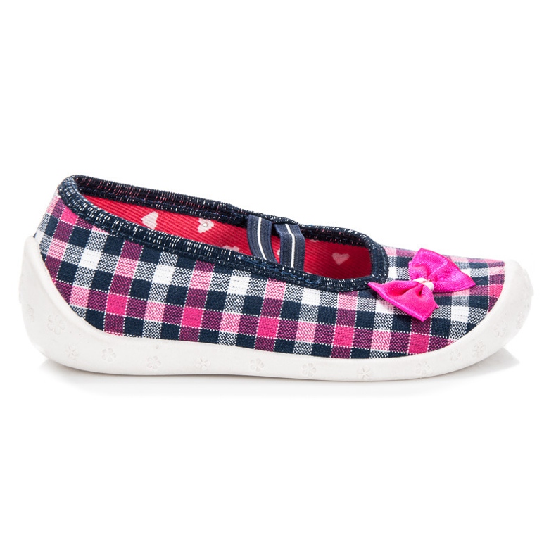 Reweks Sapatos xadrez femininos rosa