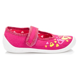 Reweks Chinelos de velcro rosa