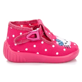 Reweks Sapatos rosa com bolinhas