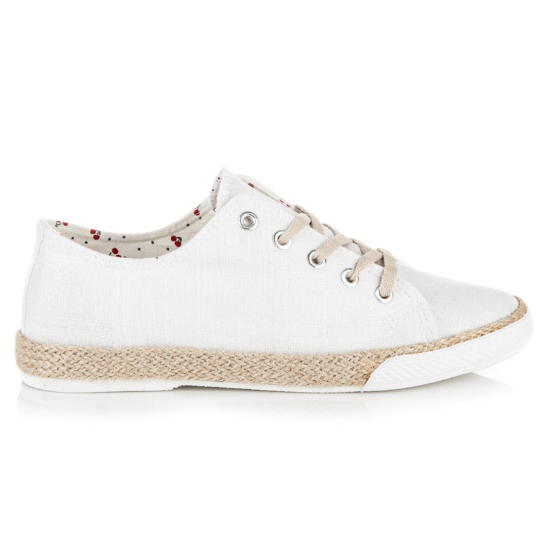 Kylie Alpargatas com cadarço branco Kylie Alpargatas com cadarço branco