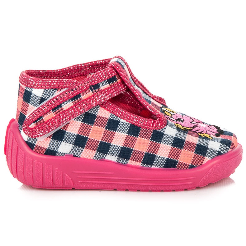 Reweks Chinelos Checkered Home rosa