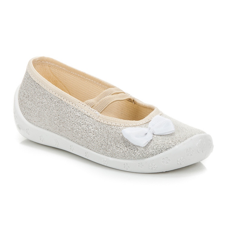 Reweks Chinelos prateados com borracha cinza Reweks Chinelos prateados com borracha cinza