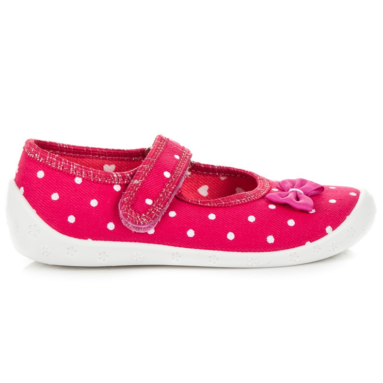 Reweks Sapatos casuais de bolinhas rosa