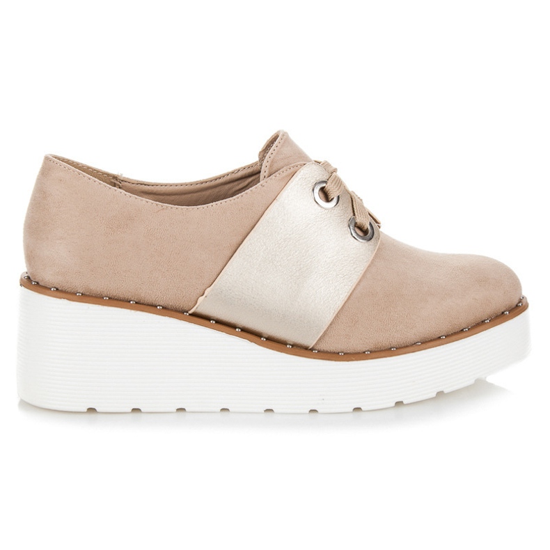 Seastar Brogues amarrados na plataforma castanho