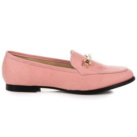 Vices Sapatos de camurça rosa