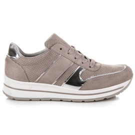 Seastar Sapatos de camurça na plataforma cinza Seastar Sapatos de camurça na plataforma cinza