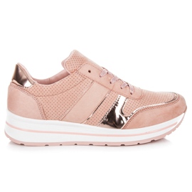 Seastar Sapatos de camurça na plataforma rosa