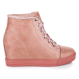 Seastar Tênis amarrado com uma fita rosa