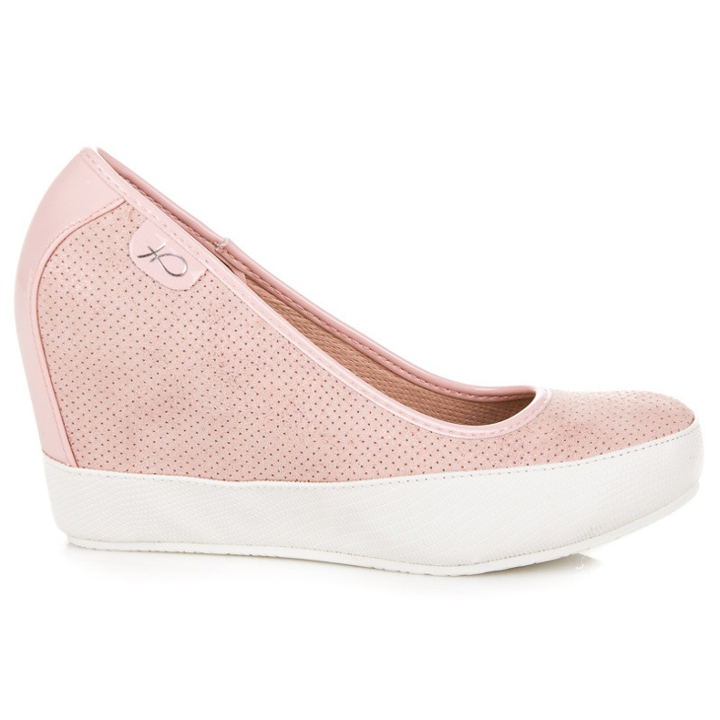 Vices Bombas de cunha rosa