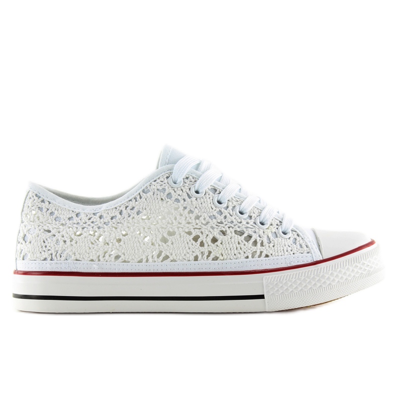 Tênis de mulher de renda branca NB89P branco