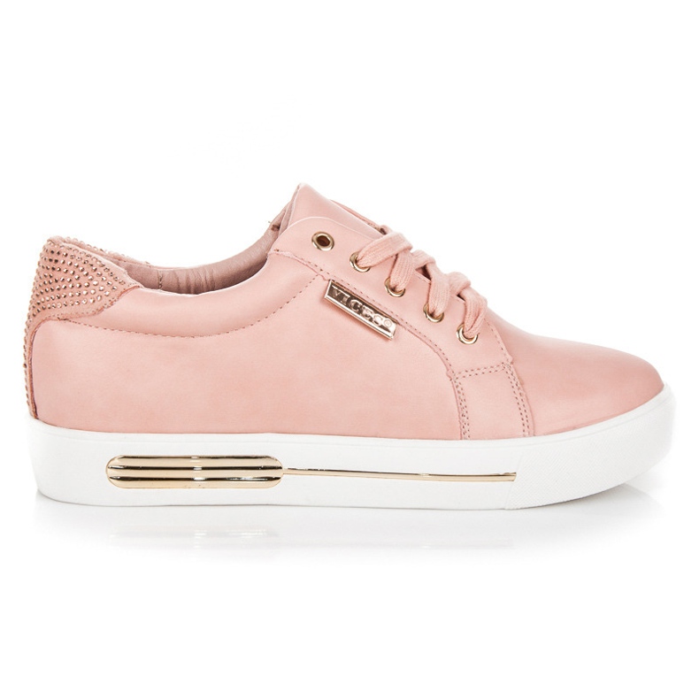 Vices sapatos esportivos de plataforma rosa