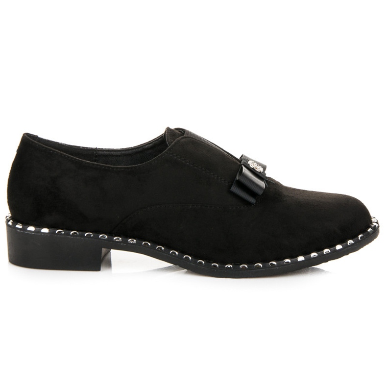 Vices Brogues de camurça com laço preto