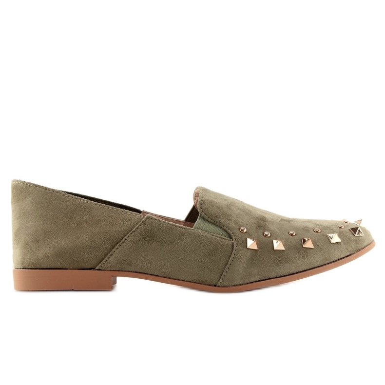Mocassim Lordsy com 1415 tachas verdes