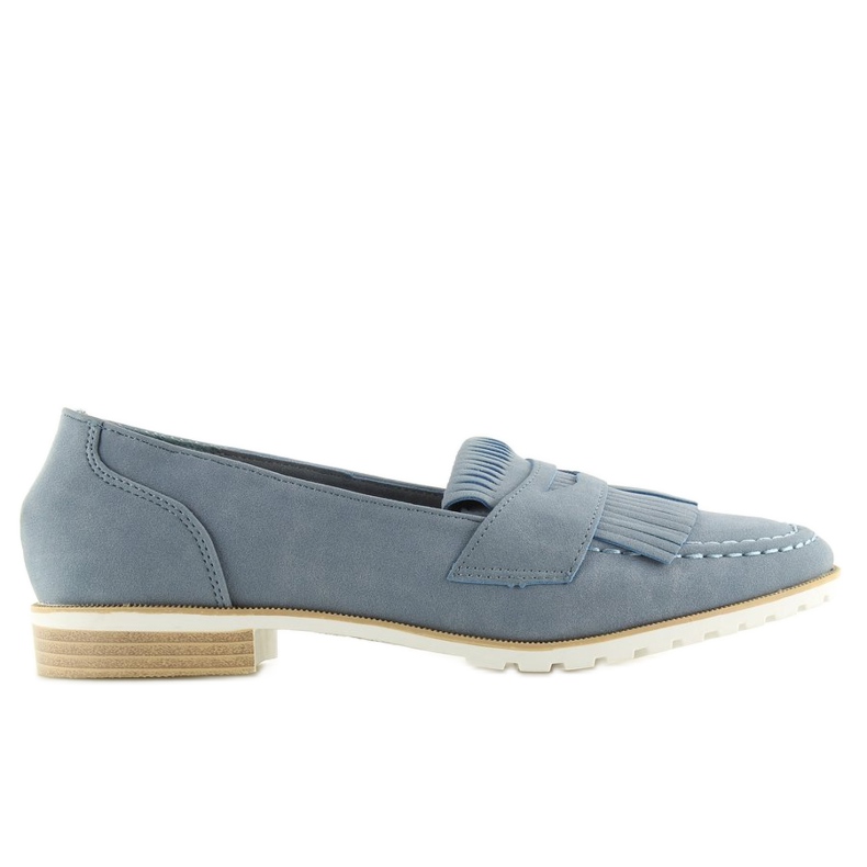 Mocassins azuis femininos 1174 Navy azul