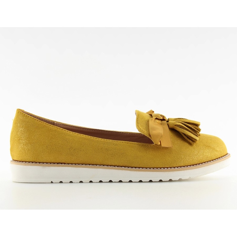 Mocassins de mulher com franjas amarelo 7214 Amarelo Mocassins de mulher com franjas amarelo 7214 Amarelo