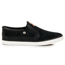 L&H Slipons masculinos preto L&H Slipons masculinos preto