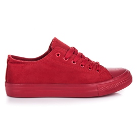 Seastar Tênis de camurça com cordões vermelho Seastar Tênis de camurça com cordões vermelho