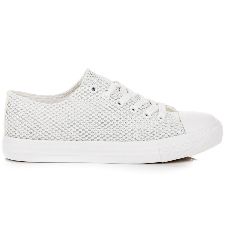 L&H Tênis feminino estiloso branco