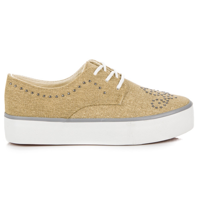 Kylie tênis com cristais castanho