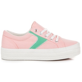 Kylie Tênis na plataforma rosa