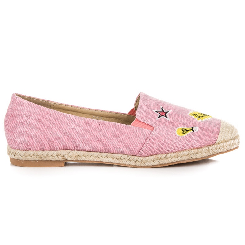 Seastar Alpargatas com patches rosa