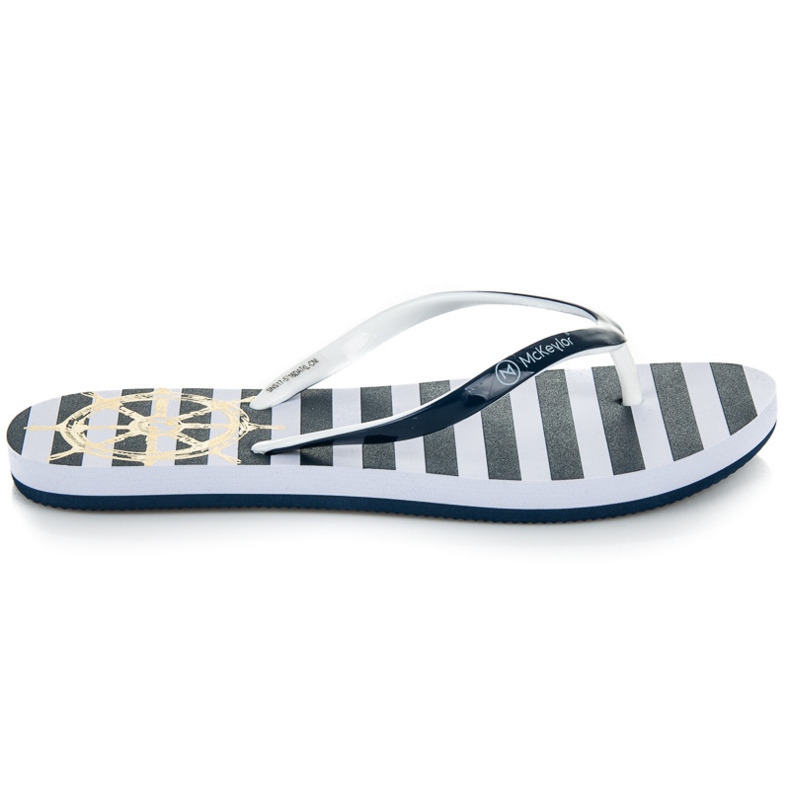 Mckeylor chinelos de marinheiro azul