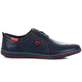 Mckeylor Sapatos masculinos amarrados azul