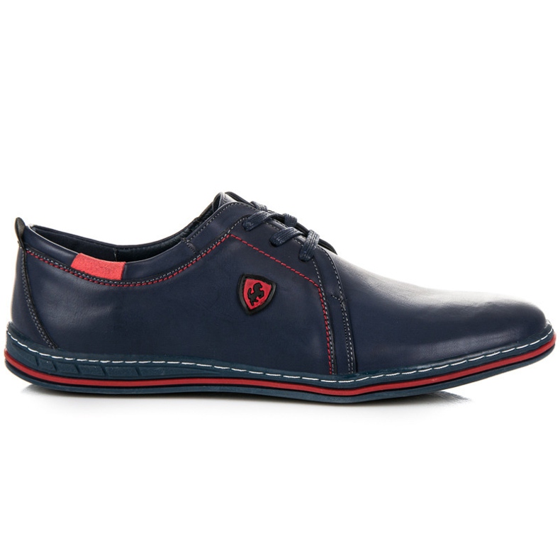 Mckeylor Sapatos masculinos amarrados azul
