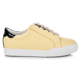 Vices Tênis slip-on com corujas amarelo Vices Tênis slip-on com corujas amarelo