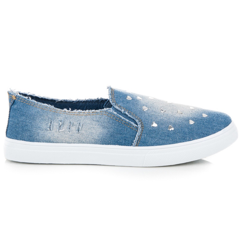 Bella Paris Slipons com strass azul