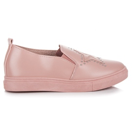 Chinelos cor de rosa com uma estrela Chinelos cor de rosa com uma estrela