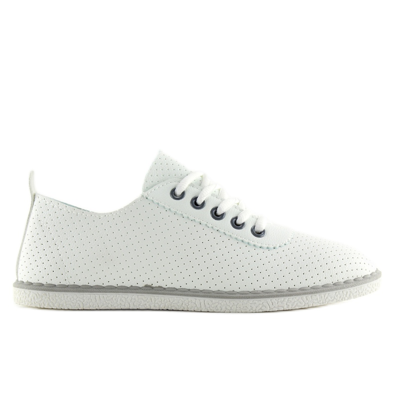 Tênis feminino branco L-6 cinza
