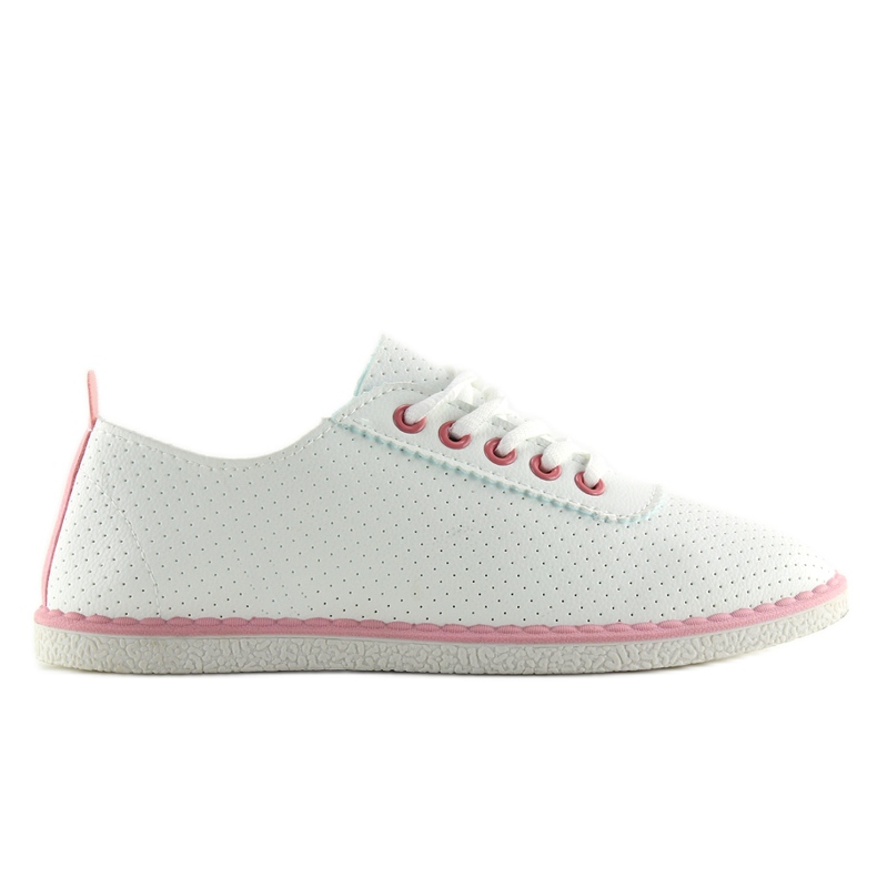 Tênis feminino branco L-6 Pink