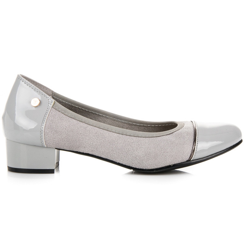 Vices Sapatos casuais de salto baixo cinza