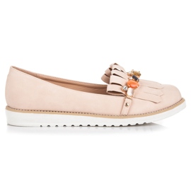 Vices Mocassins com miçangas marrom