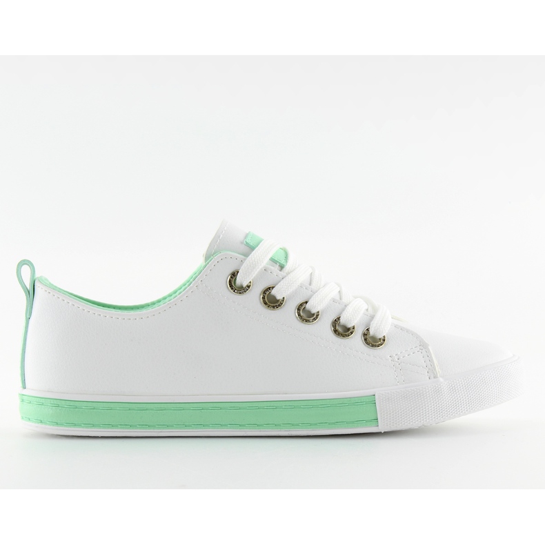 Tênis feminino branco A88-07 verde