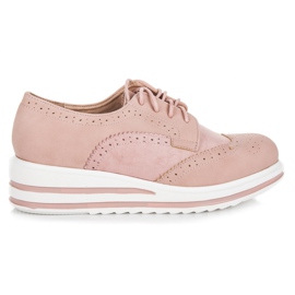 Vices Botas de camurça com cadarço rosa Vices Botas de camurça com cadarço rosa