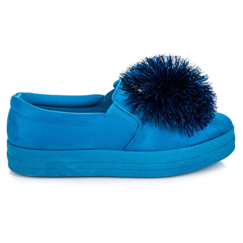Vices Chinelos de camurça com borla azul