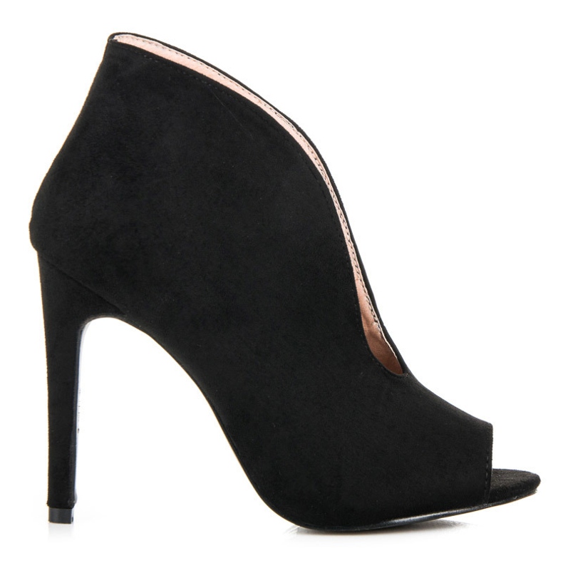 Botas de mola de camurça preto