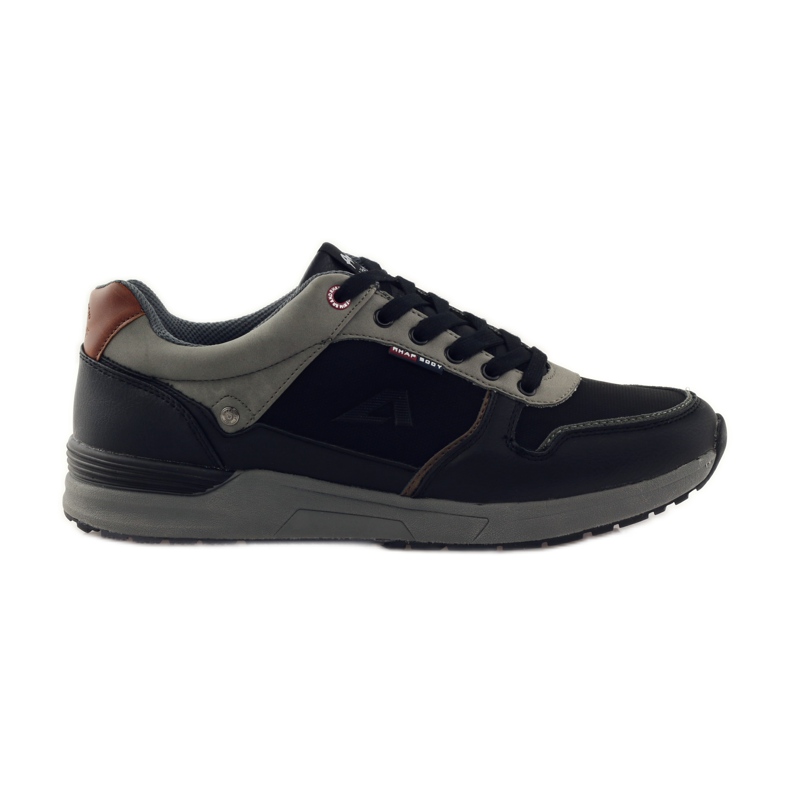 American Club sapatos esportivos masculinos pretos americanos 610184 cinza