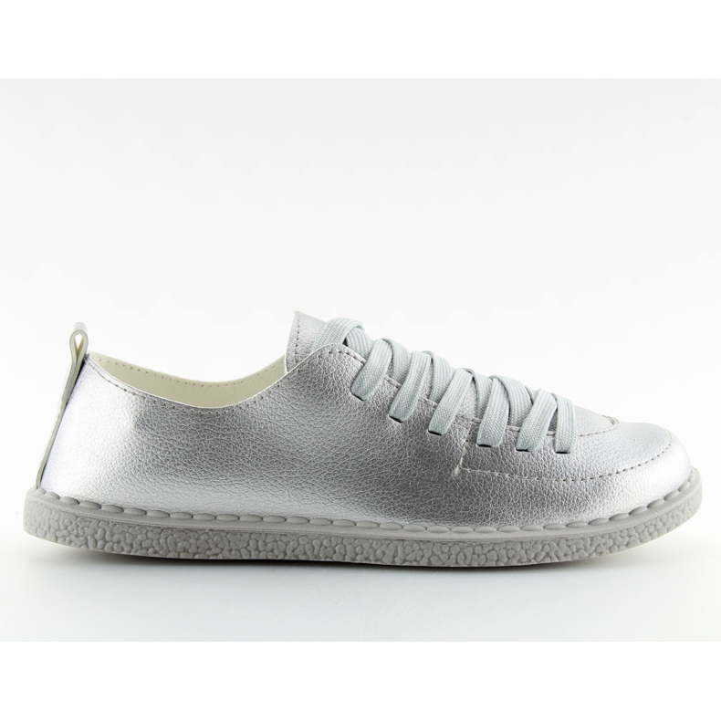 Tênis feminino prateado NB203p prateado cinza