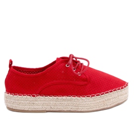 Alpercatas vermelhas femininas LL-118 Vermelho