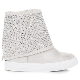 SDS Botas de primavera cinza claro