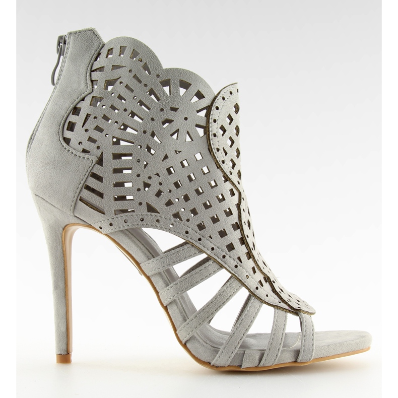 Botas bico aberto cinza bico aberto M286 cinza