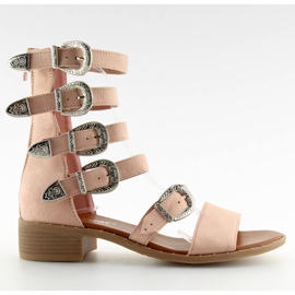 Sandália gladiadora rosa NC159 rosa